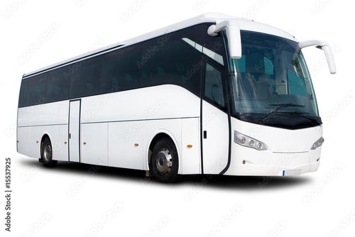 Dekostoffe - White Tour Bus (von Robert Wilson)