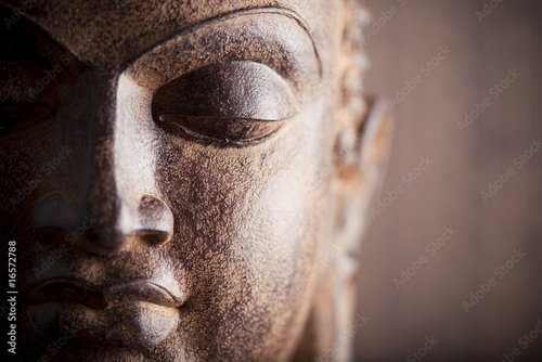 Plissee mit Motiv - Statue de bouddha (von Beboy)